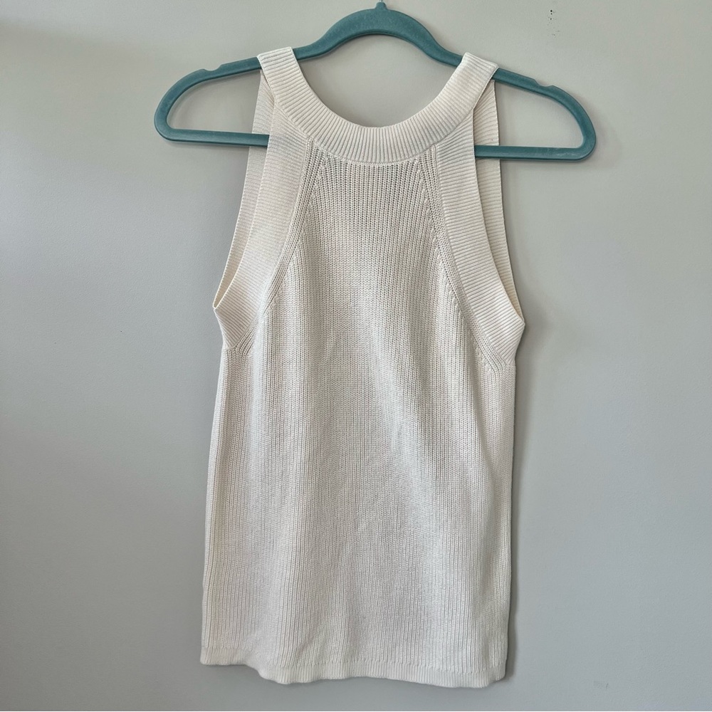 Ann Taylor Cream Knit Tank Top
Blouse NWT